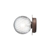 Liila 1 Wall/ Ceiling Light Small Dark Bronze/Optic Clear
