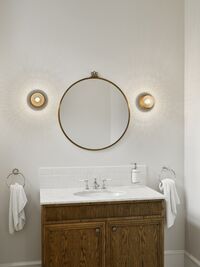 Liila 1 Væg/Loftlampe Lille Mørk Bronze/Optic Clear