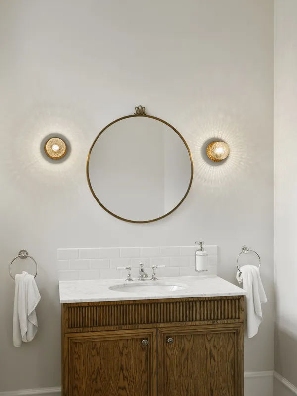 Liila 1 Væg/Loftlampe Lille Mørk Bronze/Optic Clear