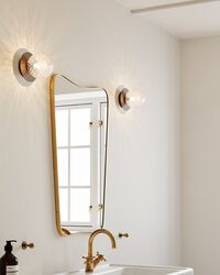 Liila 1 Væg/Loftlampe Lille Mørk Bronze/Optic Clear