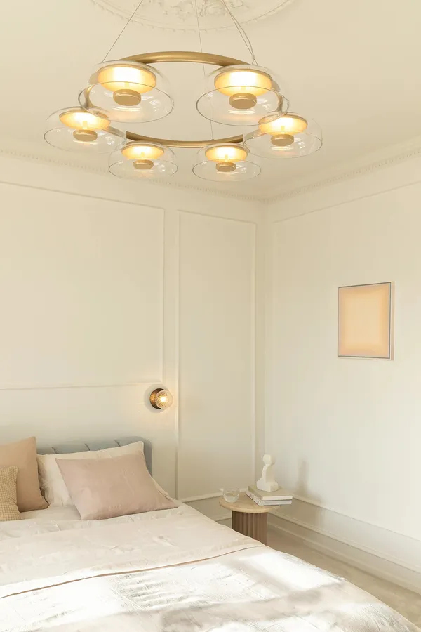 Liila 1 Væg/Loftlampe Lille Mørk Bronze/Optic Clear