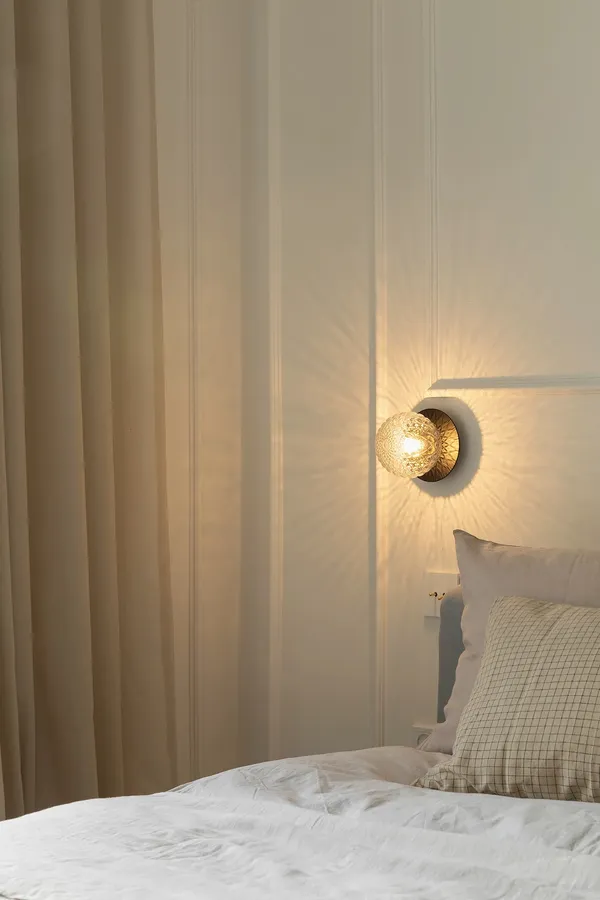 Liila 1 Væg/Loftlampe Lille Mørk Bronze/Optic Clear