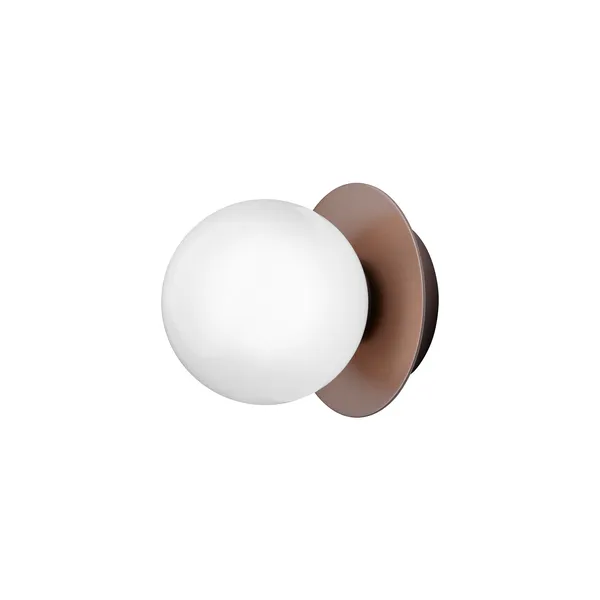 Liila 1 Wall/ Ceiling Light Small Dark Bronze/Opal