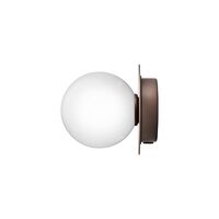 Liila 1 Wall/ Ceiling Light Small Dark Bronze/Opal