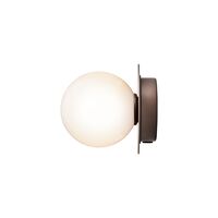 Liila 1 Wall/ Ceiling Light Small Dark Bronze/Opal