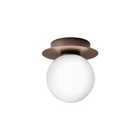 Liila 1 Wall/ Ceiling Light Small Dark Bronze/Opal