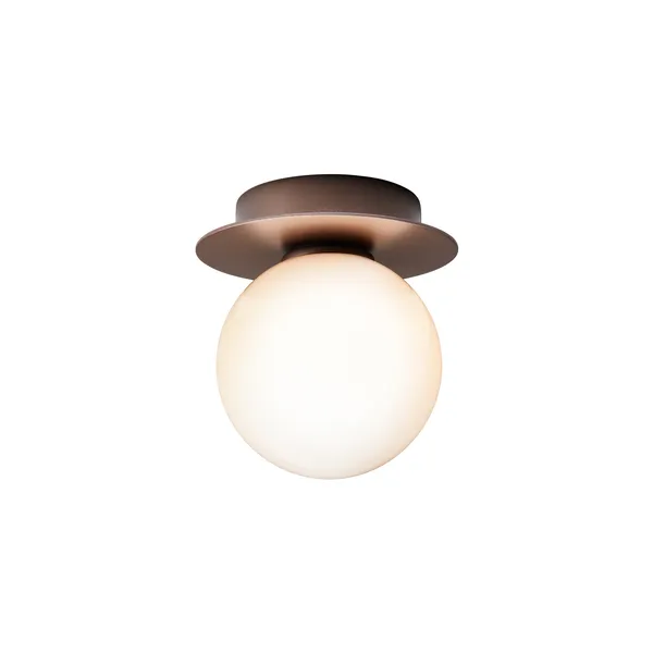 Liila 1 Wall/ Ceiling Light Small Dark Bronze/Opal