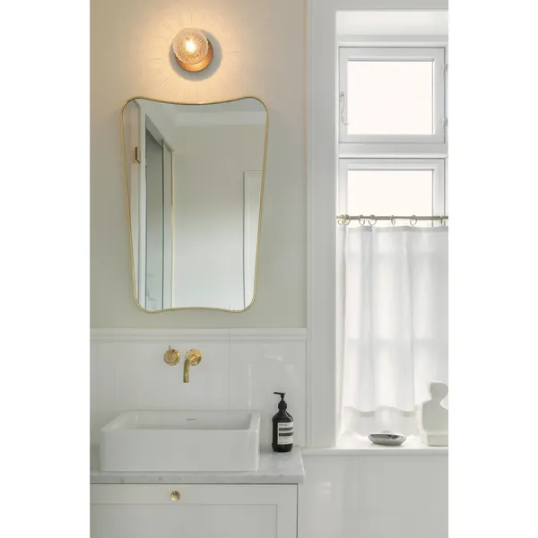 Liila 1 Wall/ Ceiling Light Small Gold/Optic Clear