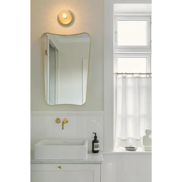 Liila 1 Wall/ Ceiling Light Small Gold/Optic Clear
