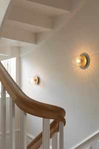 Liila 1 Væg/Loftlampe Lille Guld/Optic Clear