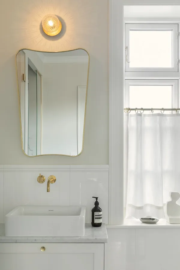 Liila 1 Væg/Loftlampe Lille Guld/Optic Clear