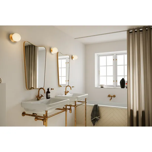 Liila 1 Wall/ Ceiling Light Small Gold/Opal