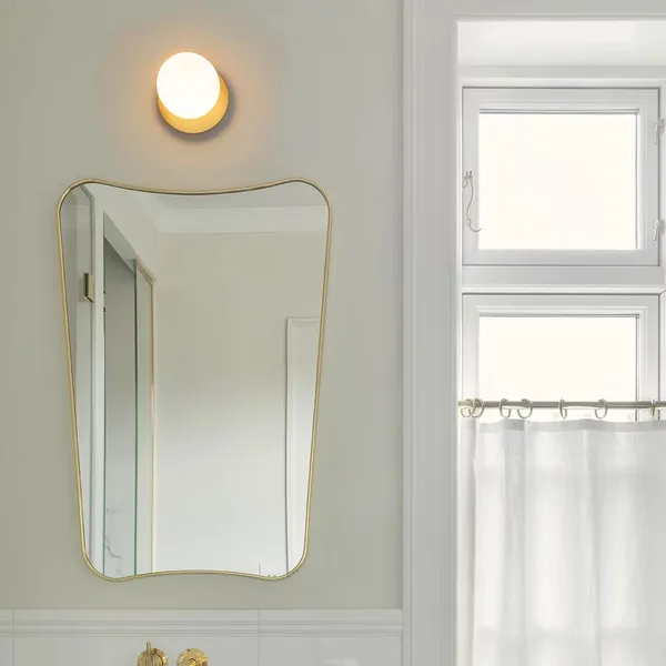 Liila 1 Væg/Loftlampe Lille Guld/Opal
