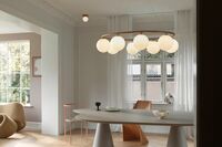 Liila 1 Væg/Loftlampe Lille Guld/Opal
