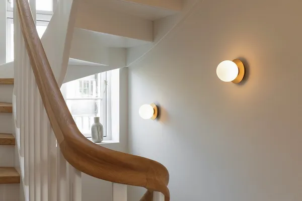 Liila 1 Væg/Loftlampe Lille Guld/Opal