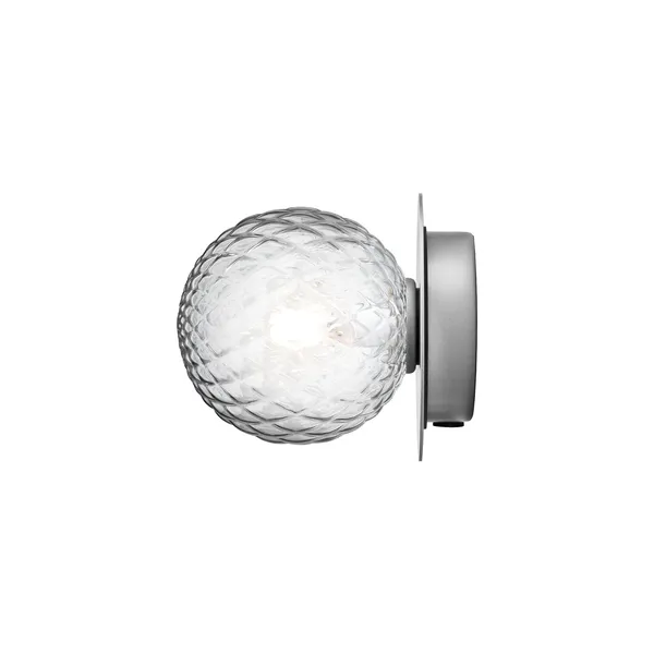Liila 1 Wall/ Ceiling Light Small Silver/Optic Clear
