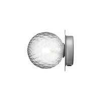 Liila 1 Wall/ Ceiling Light Small Silver/Optic Clear