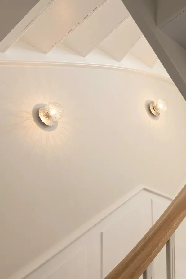 Liila 1 Væg/Loftlampe Lille Sølv/Optic Clear