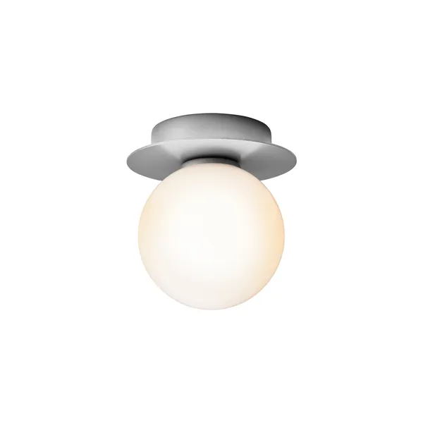 Liila 1 Wall/ Ceiling Light Small Silver/Opal