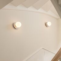 Liila 1 Wall/ Ceiling Light Small Silver/Opal