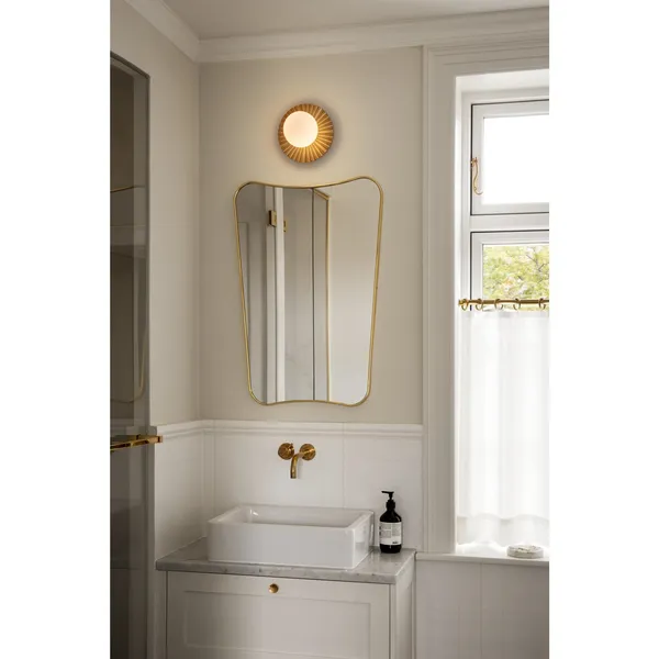 Liila Muuse Wall/ Ceiling Light Small Nordic Gold/Opal