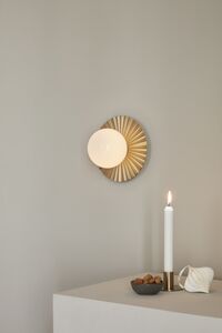 Liila Muuse Væg/Loftlampe Lille Nordic Gold/Opal