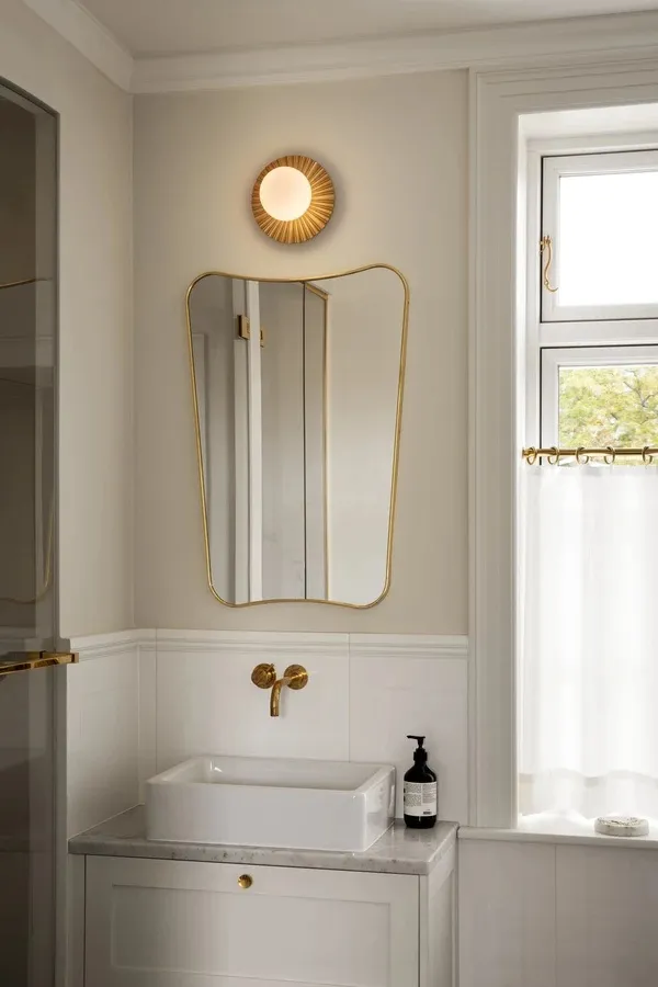 Liila Muuse Væg/Loftlampe Lille Nordic Gold/Opal