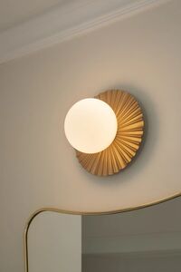Liila Muuse Væg/Loftlampe Lille Nordic Gold/Opal