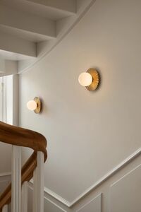 Liila Muuse Væg/Loftlampe Lille Nordic Gold/Opal