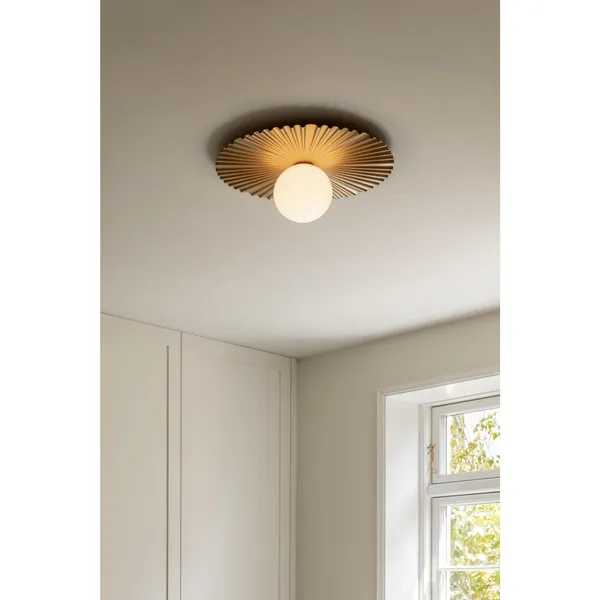 Liila Muuse Wall/ Ceiling Light Medium Nordic Gold/Opal