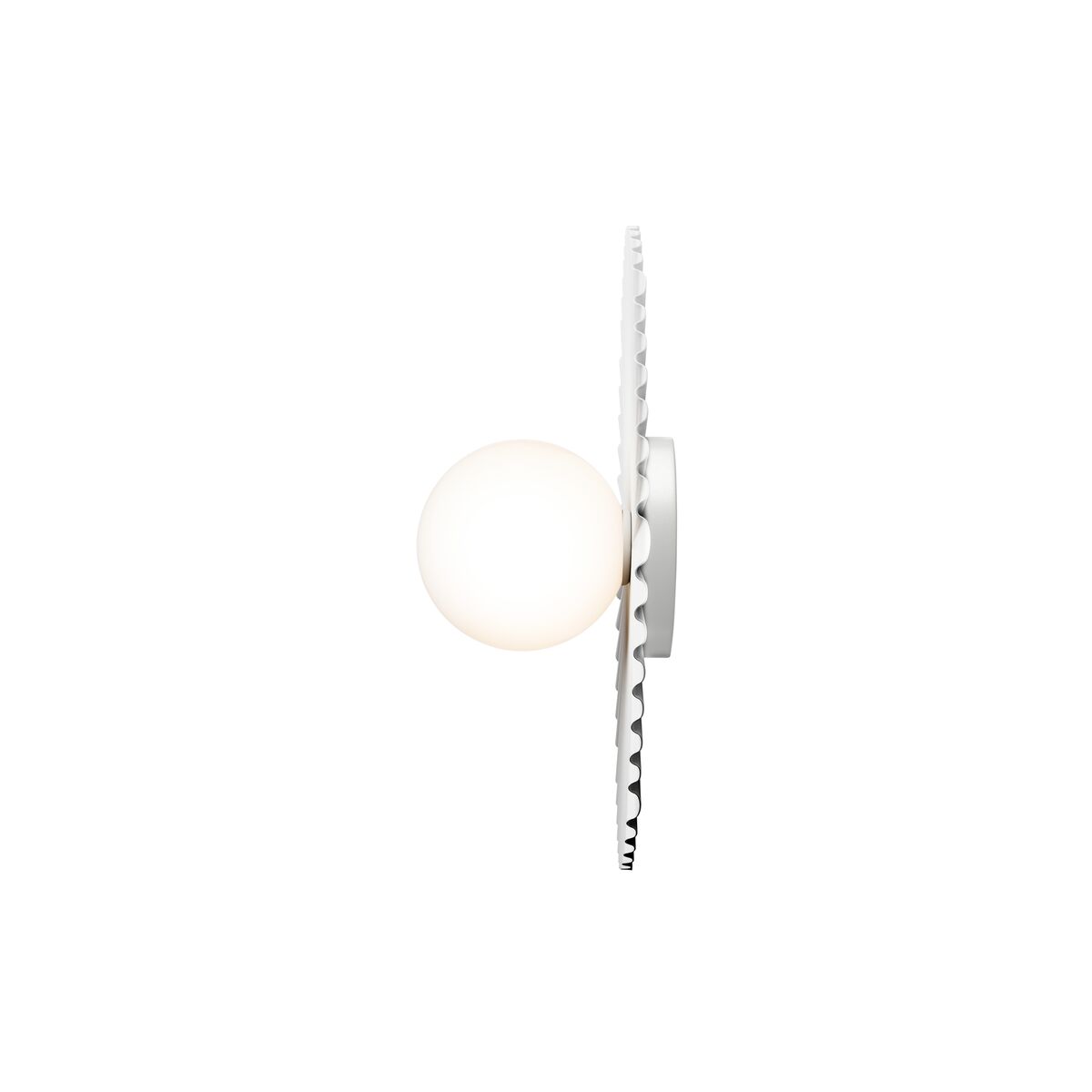 Liila Muuse Wand-/ Deckenleuchte, Mittel , Weiß/Opal
