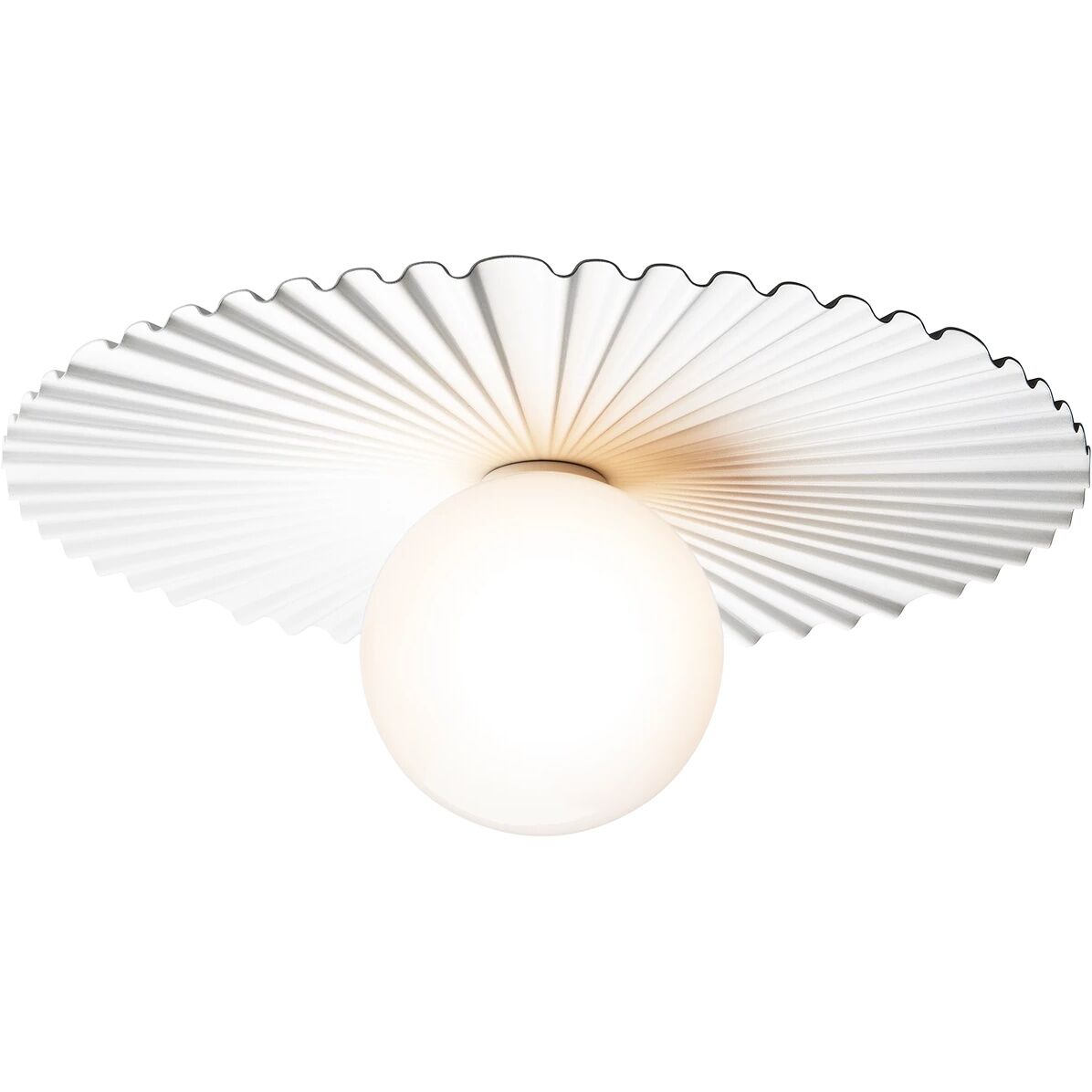 Applique/ Plafonnier Liila Muuse Blanc moyen/Opale