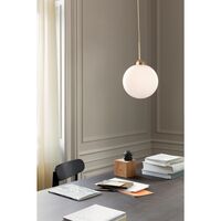 Apiales 1 Large Brushed Brass/Opal