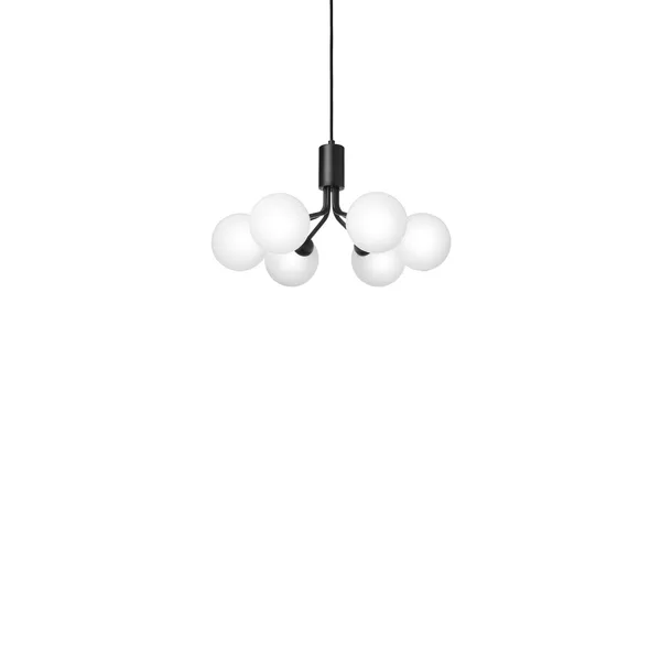 Apiales 6 Lysekrone Satin Sort & Opal