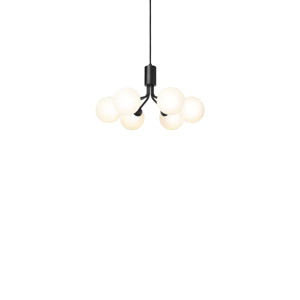 Apiales 6 Lysekrone Satin Sort & Opal