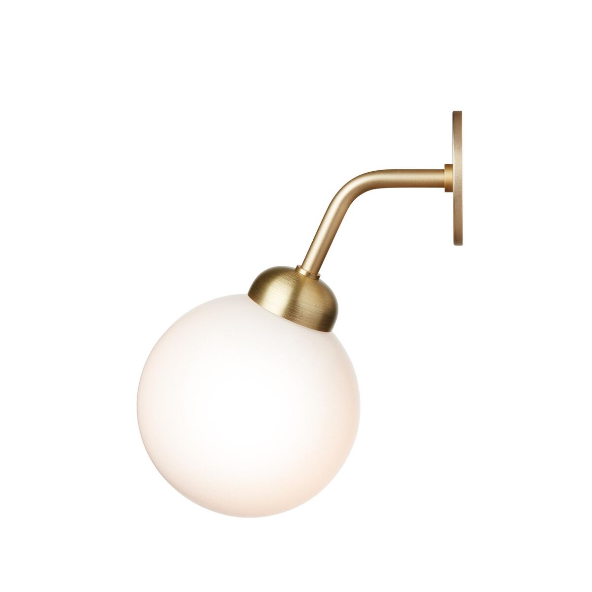Apiales Wandlamp met Vaste Bedrading, Geborsteld Messing