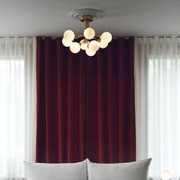 Apiales 9 Ceiling Light Brass and Opal Glass