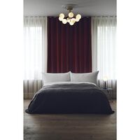 Apiales 9 Ceiling Light Satin Black/ Opal White