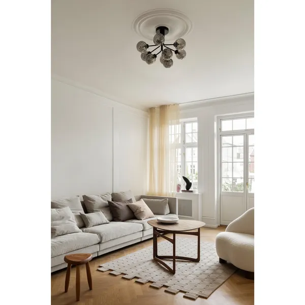 Apiales 9 Ceiling Light Brushed Brass/Optic Gold