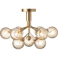 Apiales 9 Loftlampe Børstet Messing/Optic Gold