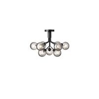 Apiales 9 Ceiling Light Satin Black/Optic Smoke