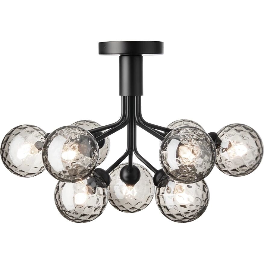 Apiales 9 Taklampa Satin/Optisk Svart
