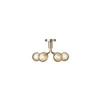 Apiales 6 Ceiling Light Brushed Brass/Optic Gold