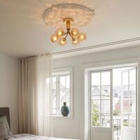 Apiales 6 Loftlampe Børstet Messing/Optic Gold