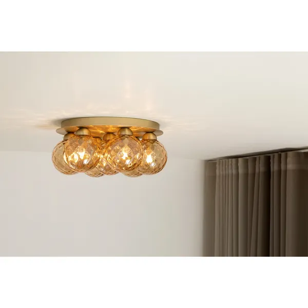 Apiales 7 Loftlampe Børstet Messing/Guld