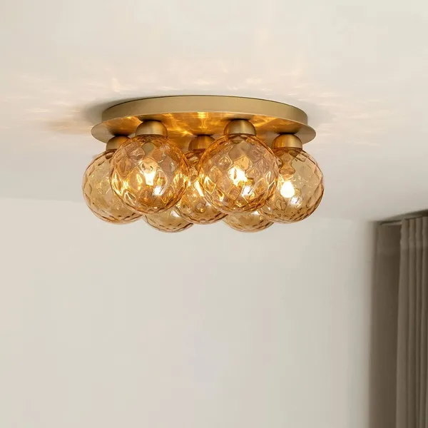 Apiales 7 Loftlampe Børstet Messing/Guld