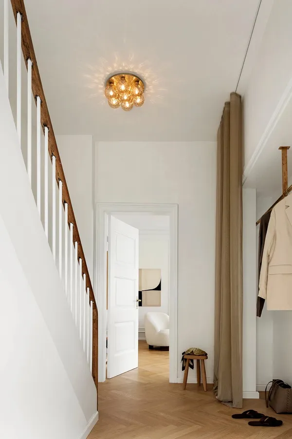 Apiales 7 Loftlampe Børstet Messing/Guld