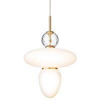 Rizzatto 43 Pendel Satin Messing/Opal