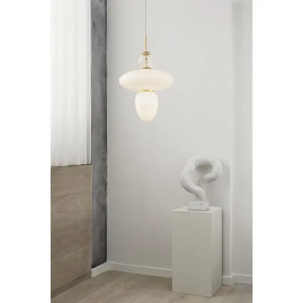 Rizzatto 43 Pendel Satin Messing/Opal