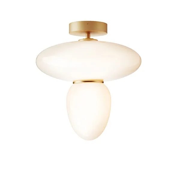 Rizzatto 42 Deckenleuchte Opal/ Messing